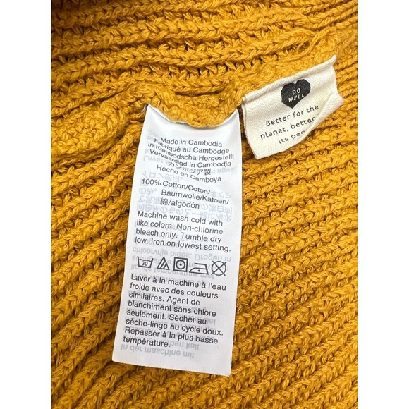 Madewell Womens Knit Tank Top Mustard Yellow Sleeveless Casual Medium - Picture 3 of 9